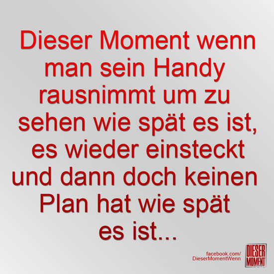 Dieser Moment, wenn