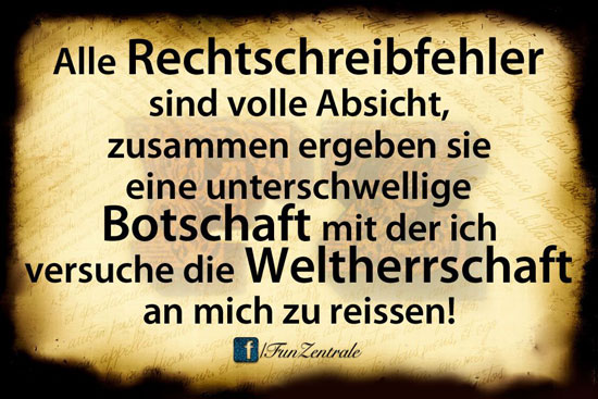 Spruch des Tages
