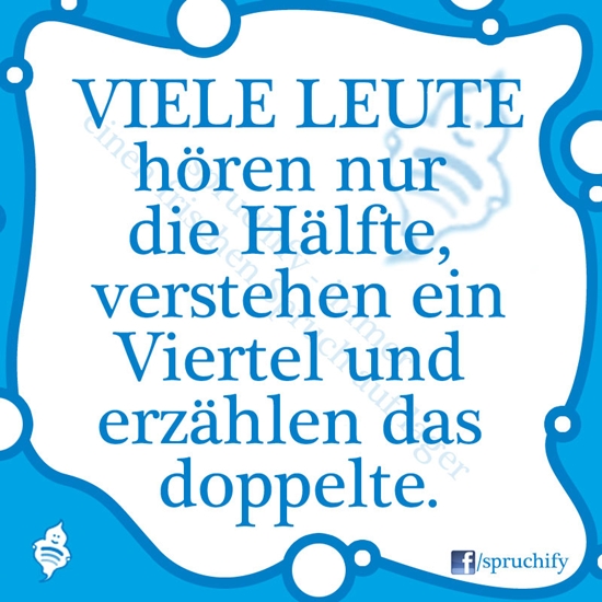 Spruch des Tages