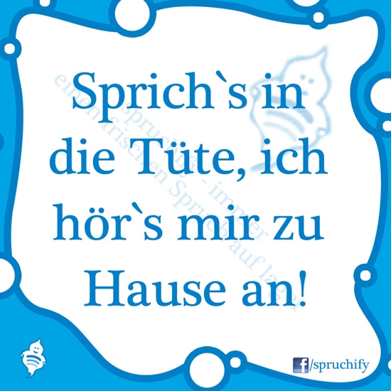 Spruch des Tages