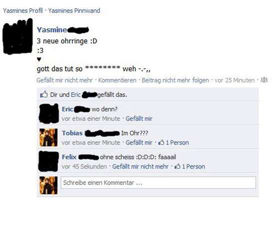 Drei neue Ohrringe