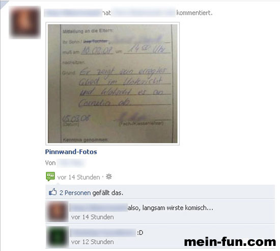 facebook fail du wirst  komisch