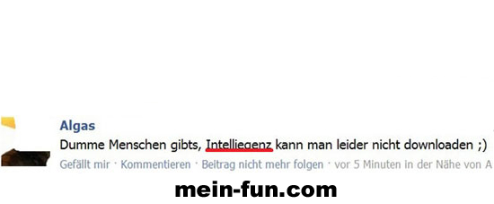 facebook fail Dumme Menschen..