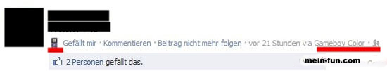 facebook fail via Gameboy color