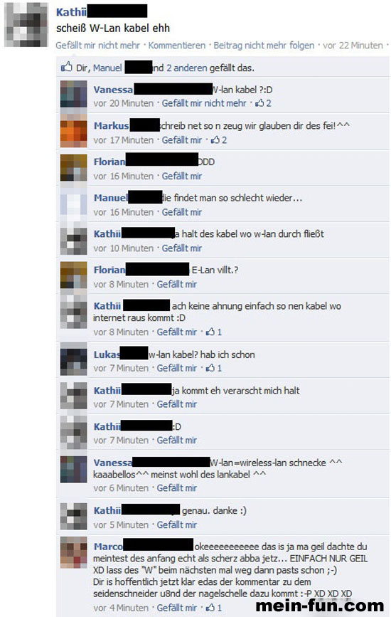 facebook fail W-lan-kabel