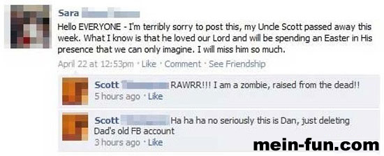 facebook fail zombie-onkel