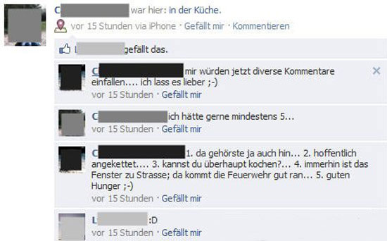Frau in der Kueche