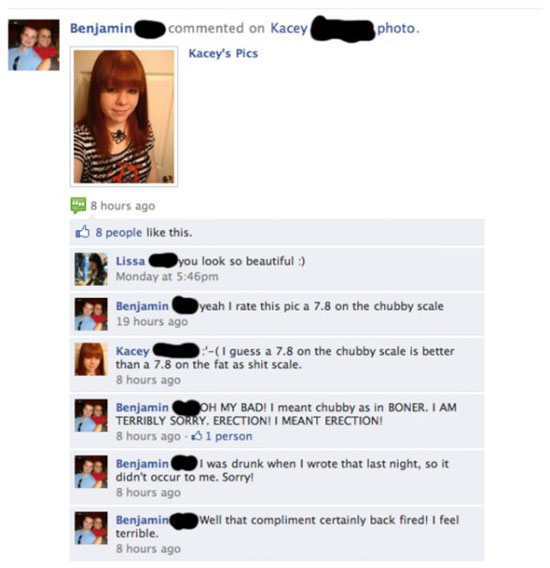 he sure knows how to compliment a lady