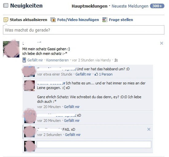 leinenzwang auf facebook