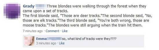 obviously a blonde note