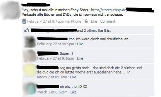 Verkaufe Sachen auf ebay