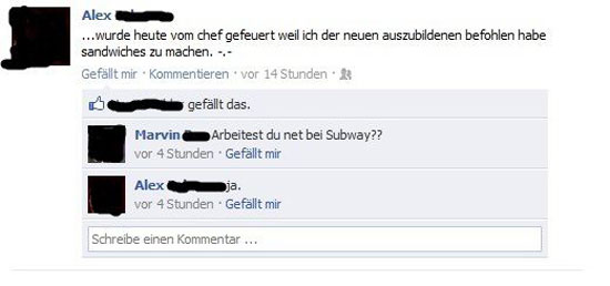 Vom Chef gefeuert