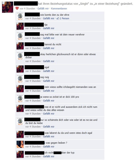 Wie kommts zu der Beziehung