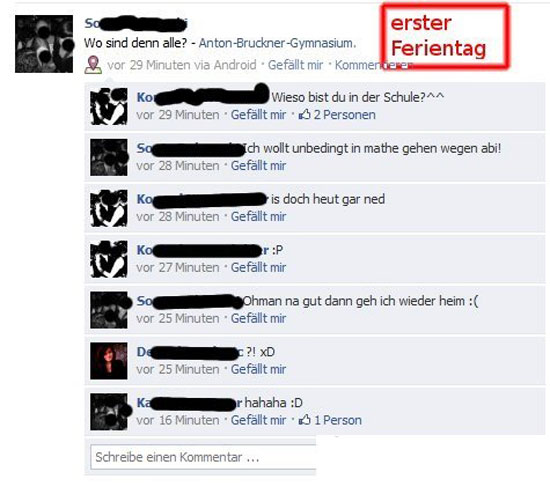 Wo sind denn alle