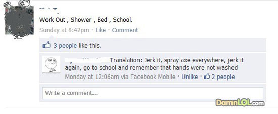 work out  shower bed school