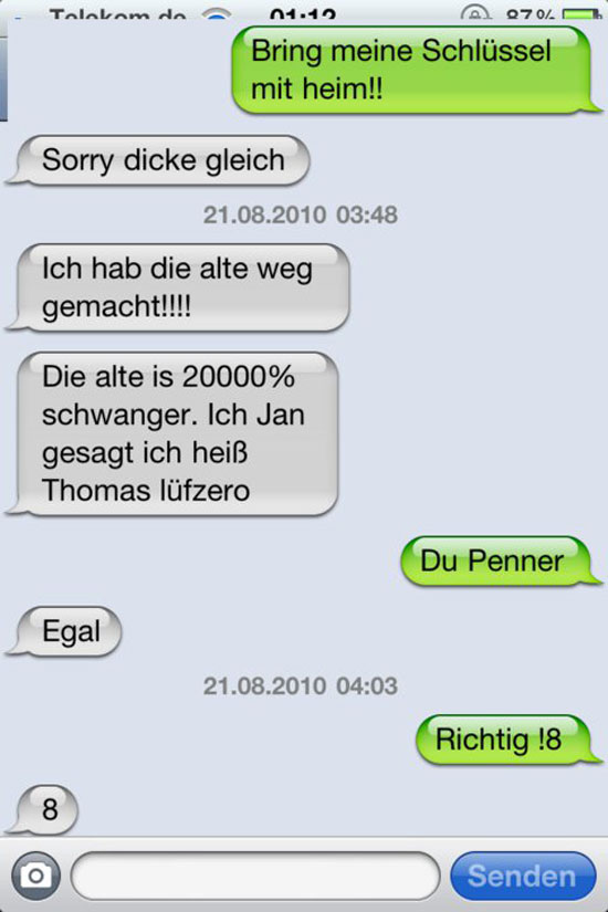Bringt meine Schluessel mit