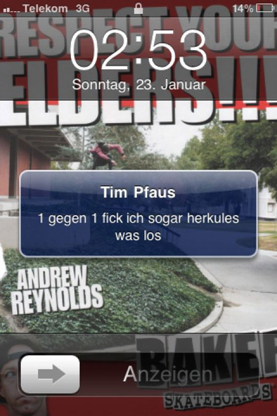 eins gegeneins fick