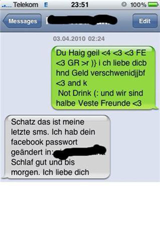 Hab dein FB Passowrt geändert