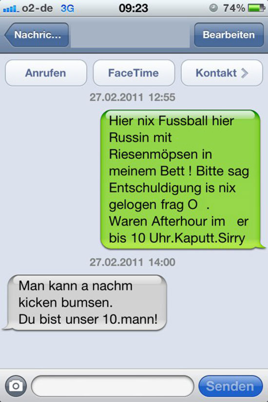 hier nix fussball