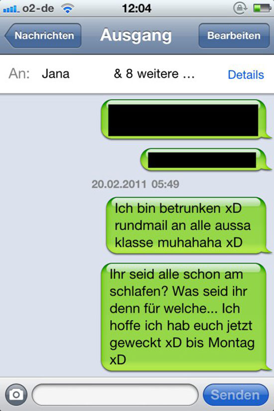 ich bin betrunken