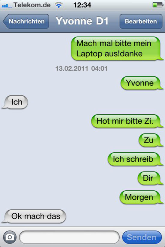 mach ma Laptop aus