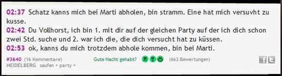 Schatz kannst mich bei marti abholen