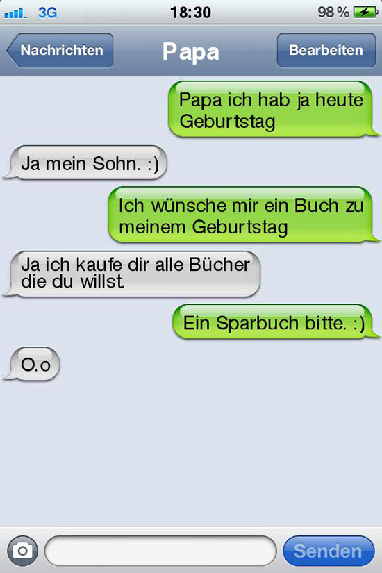 sms fail Geburtstag das buch