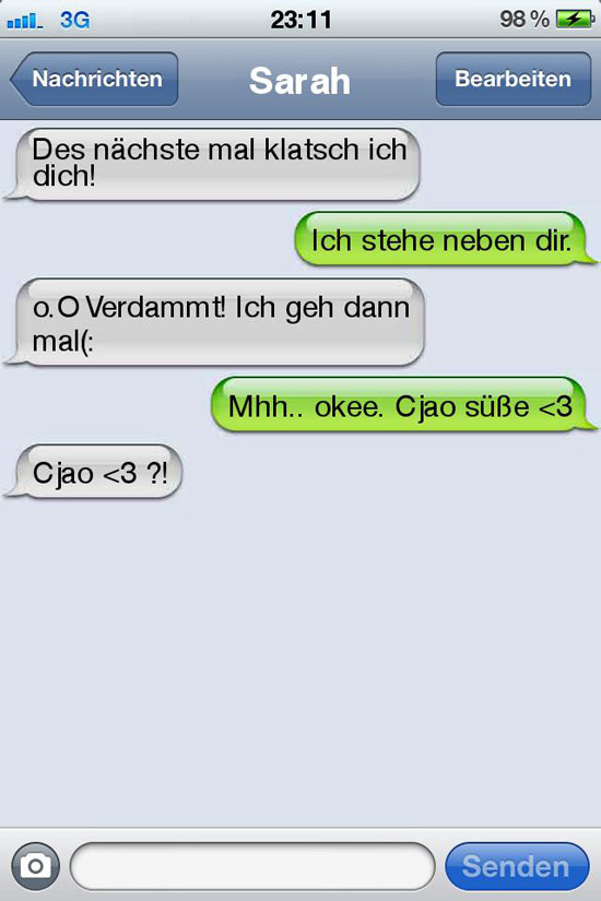 sms fail klatsch ich dich
