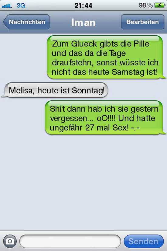 sms fail sonntag