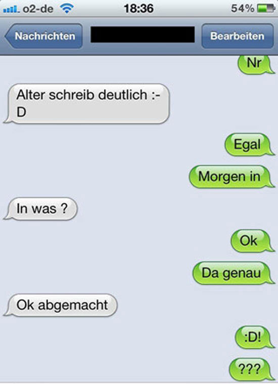 SMS Fail voll meinfun