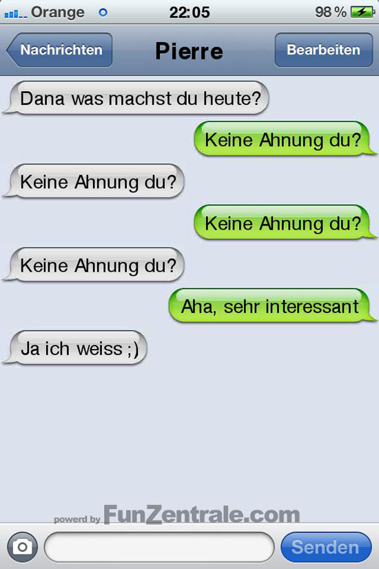 sms fail was machst du heute