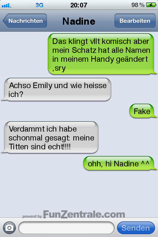 sms fail wie heiss ich