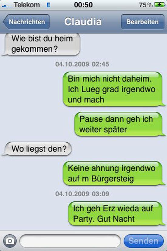 Wie bist du heim gekommen
