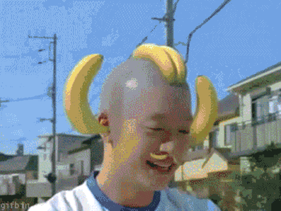 bananagun mencsh-schiess bananen