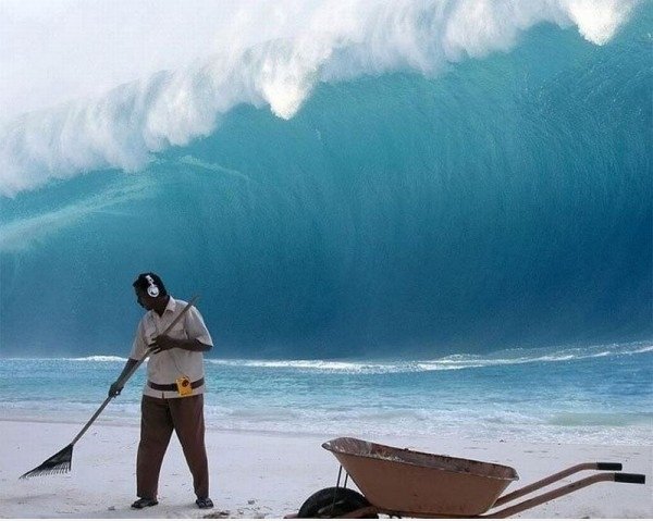 Frage mich, warum der Strand ist so leer heute?