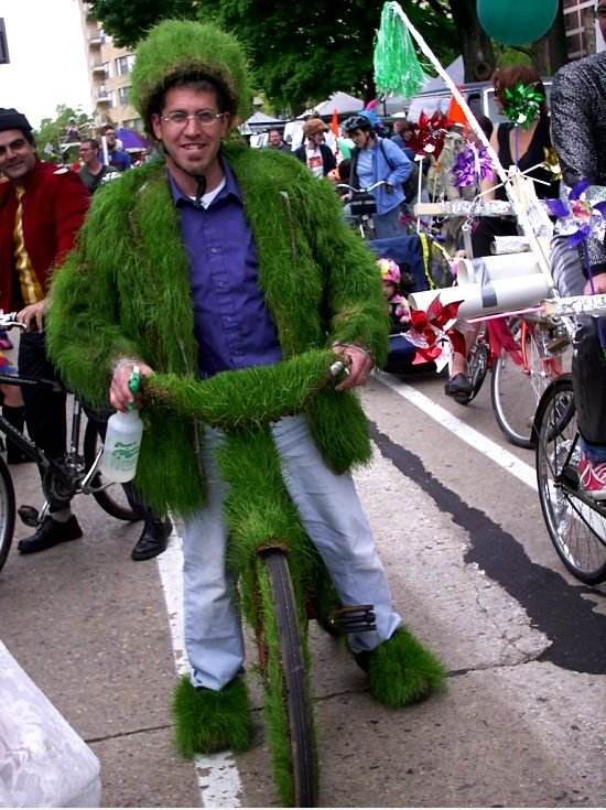 Lawn Man & Bike