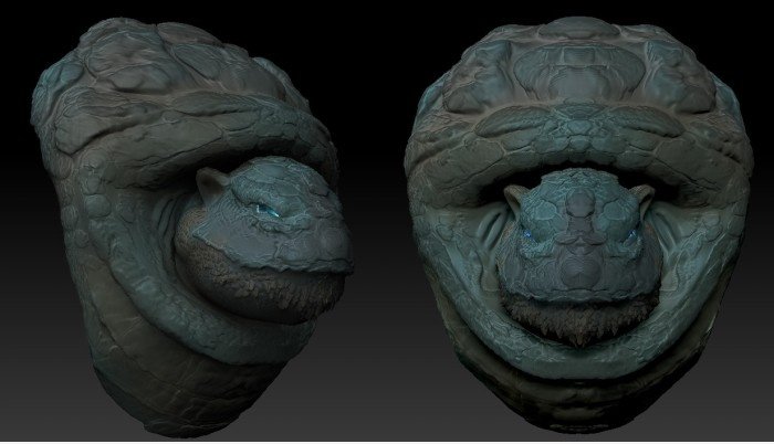 3D Blastoise - ich hatte 30 Minuten, um zu Mittag zu töten, hat eine grobe sculpt.