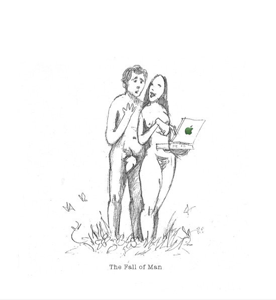 Fall of Man - von Banksy