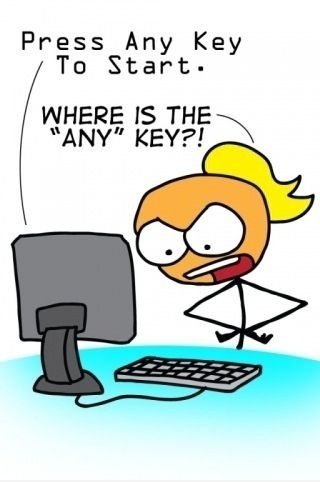 "PEBKAC" = Problem zwischen Tastatur und Stuhl Exist