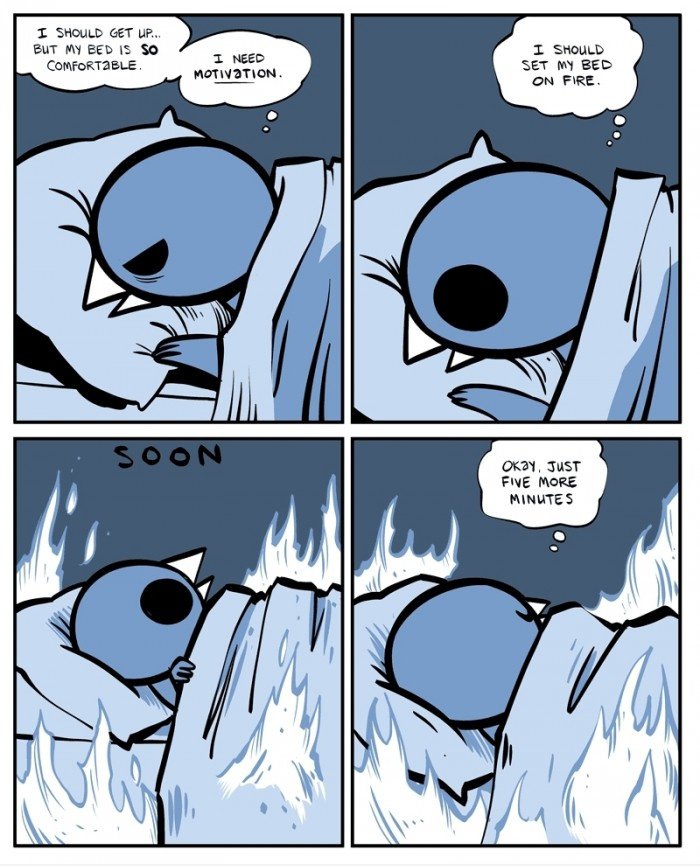 This is me. Jeden Morgen.