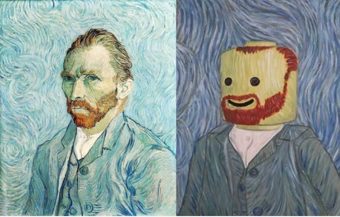 Lego Art: Vincent Van Goghs "Selbstbildnis"
