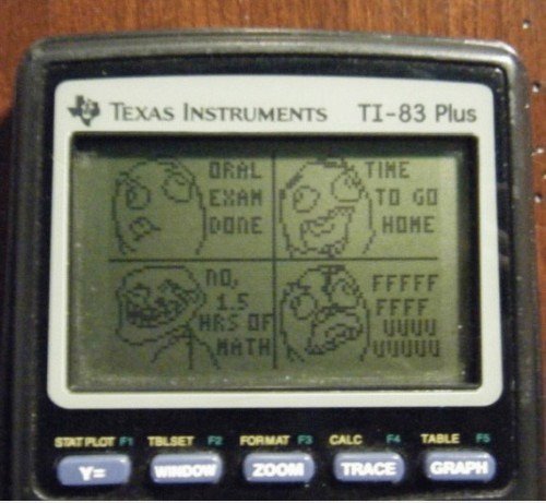Rage Comic auf dem TI-83 Plus