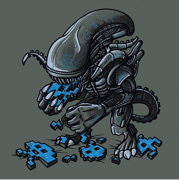 Alien isst Alien