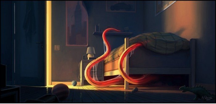 Es ist ein Monster ... unter meinem Bett.