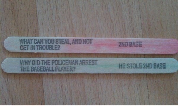 Witze auf einem Stick nicht