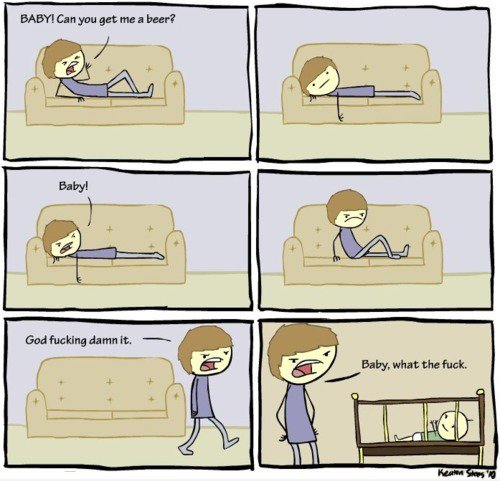 Undisziplinierten Baby