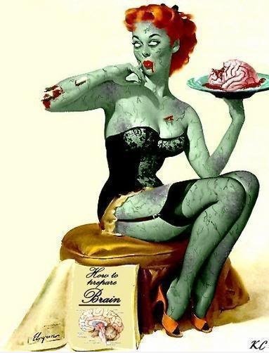 Frau Pin Up Zombie