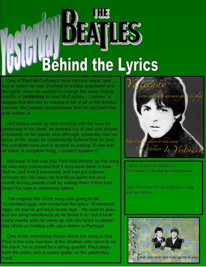 Hinter den Lyrics 4