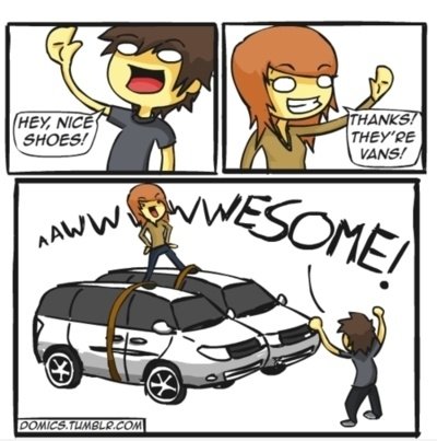 Hey nice shoes!