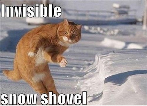 Invisible Schneeschaufel